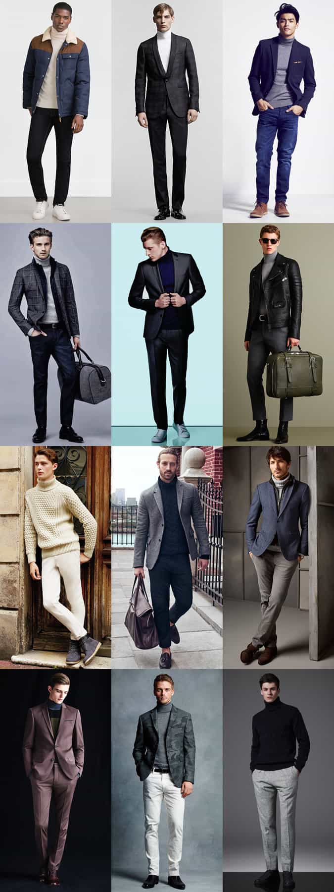 Men's Roll Neck Outfit Inspiration Lookbook