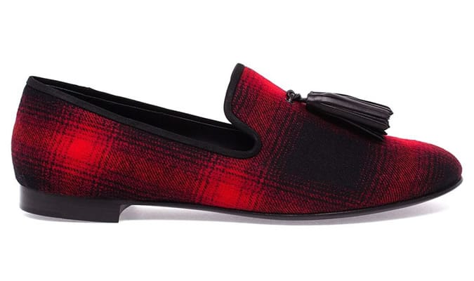 GIUSEPPE ZANOTTI DESIGN tasselled tartan loafers