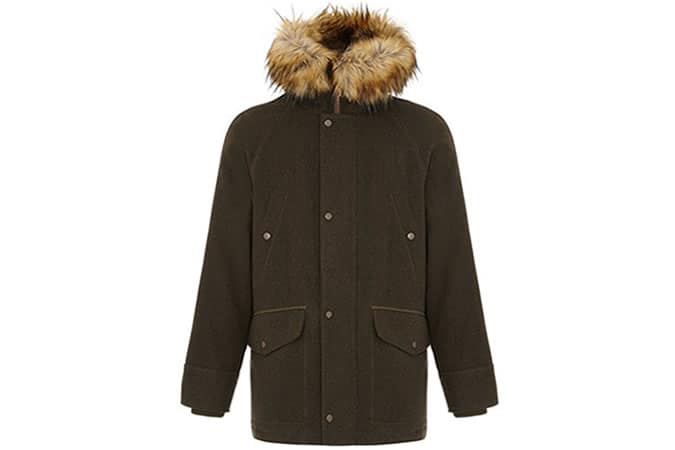 Jenson Men's Green Wool Parka
