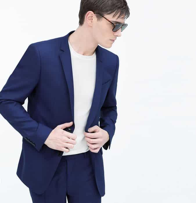Men's Suit With A T-Shirt
