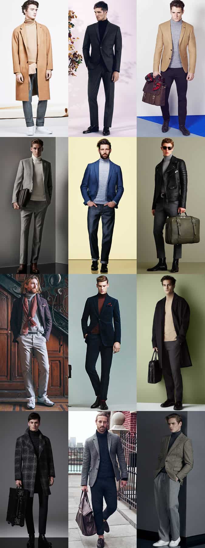 Men's Roll Necks Outfit Inspiration Lookbook