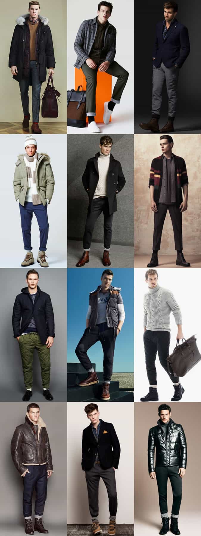 Men's Thick Socks and Boot Socks Autumn/Winter Outfit Inspiration Lookbook