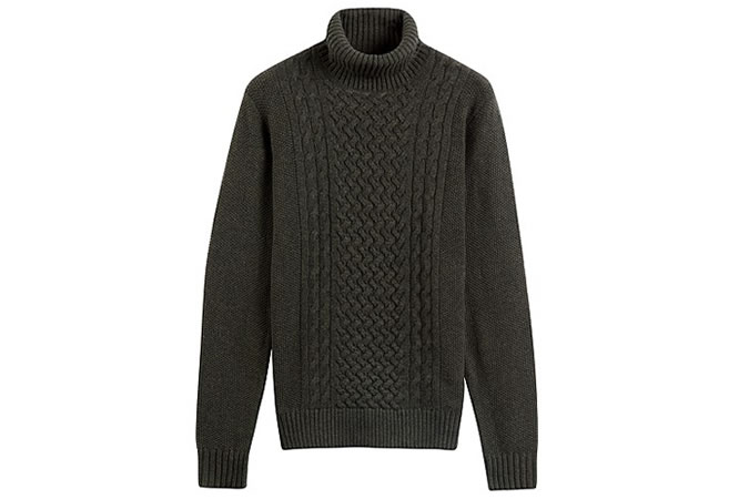 green turtleneck