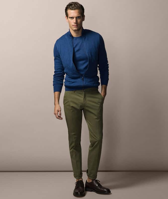 Men's Military Green Bomber Jacket - How To Wear