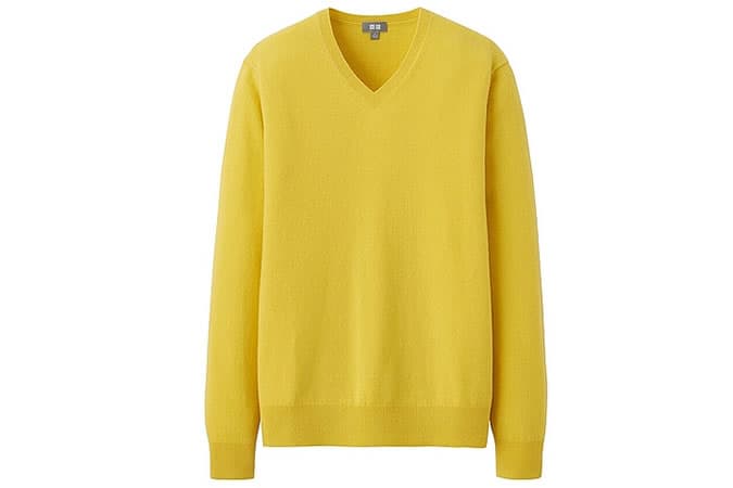 MEN 100% Cashmere V-Neck Sweater