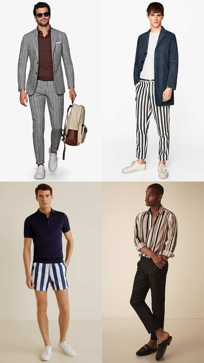 Men's Vertical Stripes Outfit Inspiration Lookbook - Dress Yourself Taller