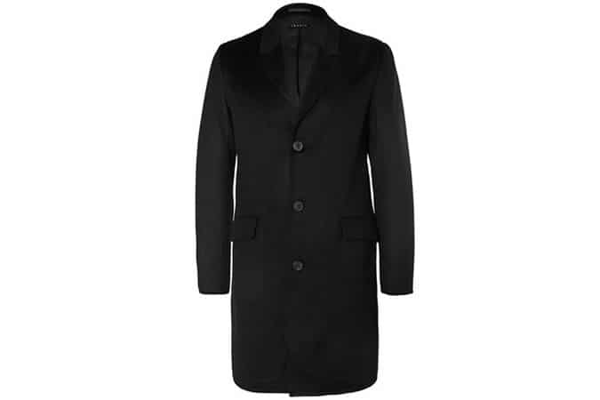 Theory's Whyte overcoat in timeless black