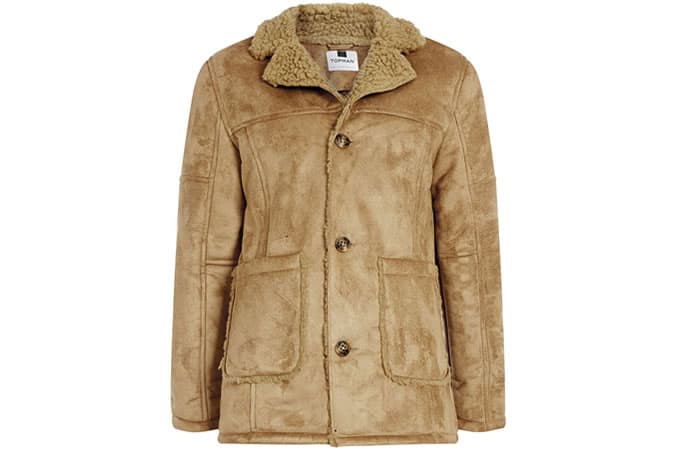 Camel Faux Shearling Jacket