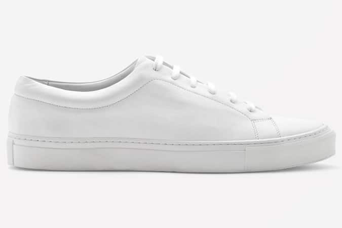 Lace Up Leather Sneakers