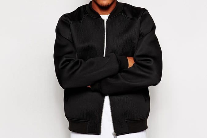 ASOS Bomber Jacket In Neoprene