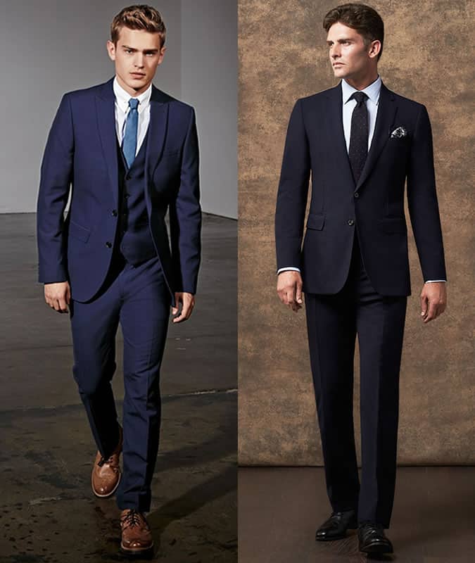 Men's Suits With Tan and Black Shoes Outfit Inspiration Lookbook