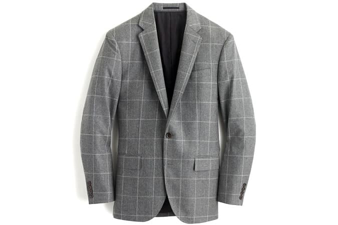Crosby Suit In Windowpane Italian flannel
