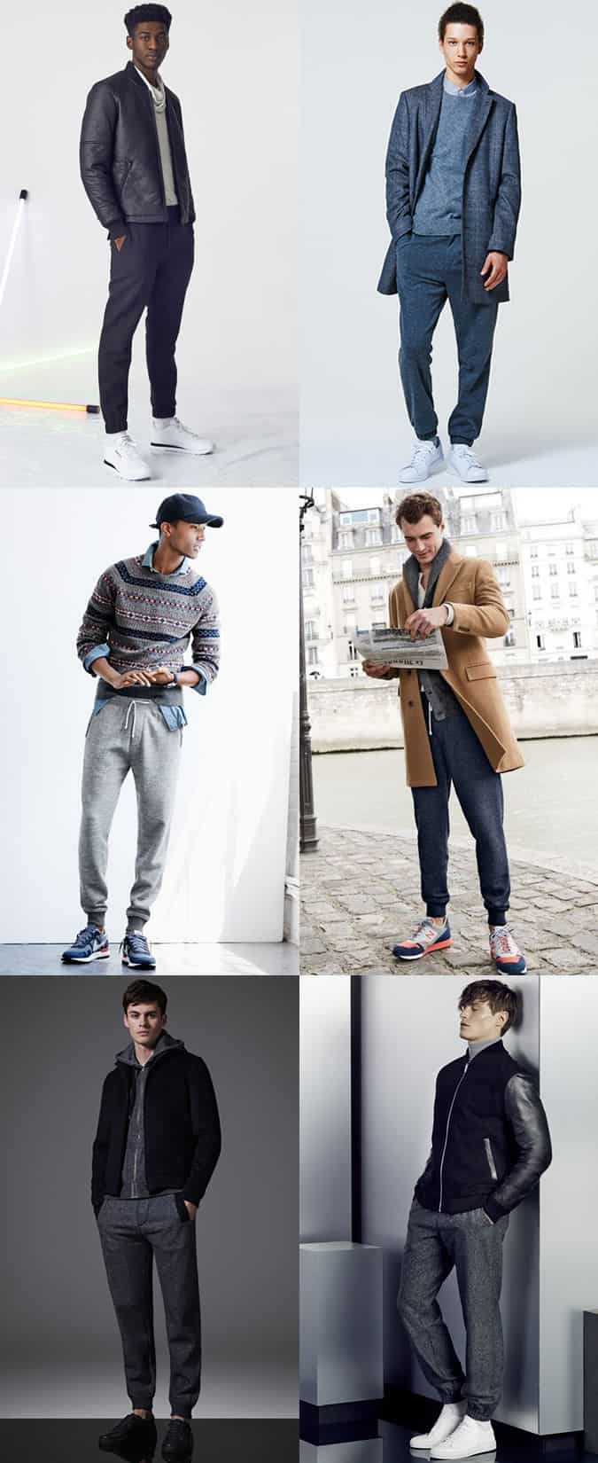 Men's Slimline/Smart Joggers Outfit Inspiration Lookbook