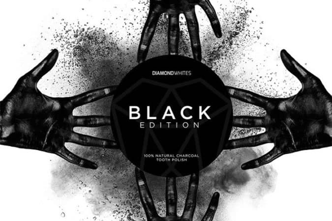 Black Edition by Diamond Whites, a 100% natural tooth polish