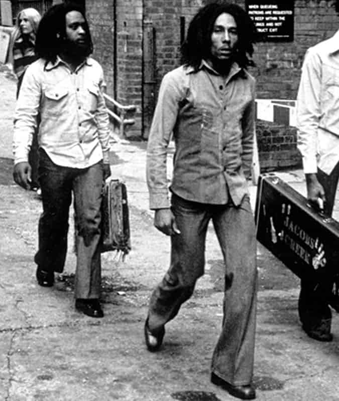 Bob Marley In Wide-Legged Trousers