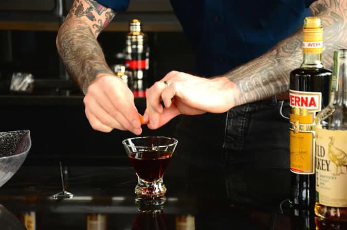 Dan Bovey Creating The The Ellis Island Cocktail