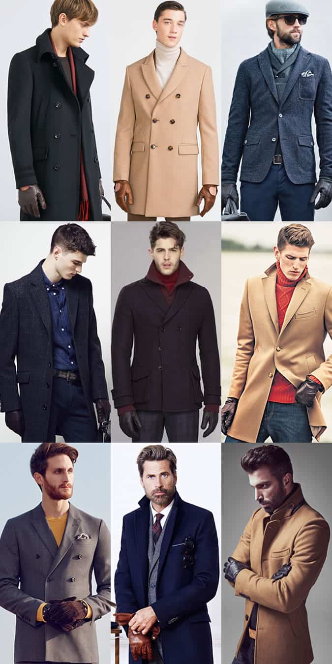 Men's Leather Gloves Outfit Inspiration Lookbook