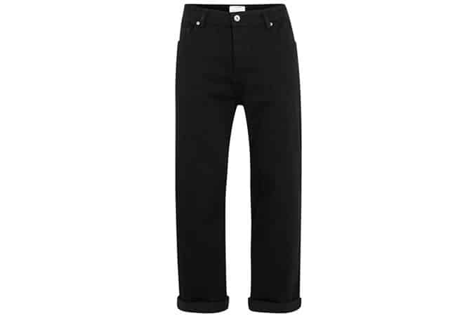 Black Wide Leg Crop Jeans