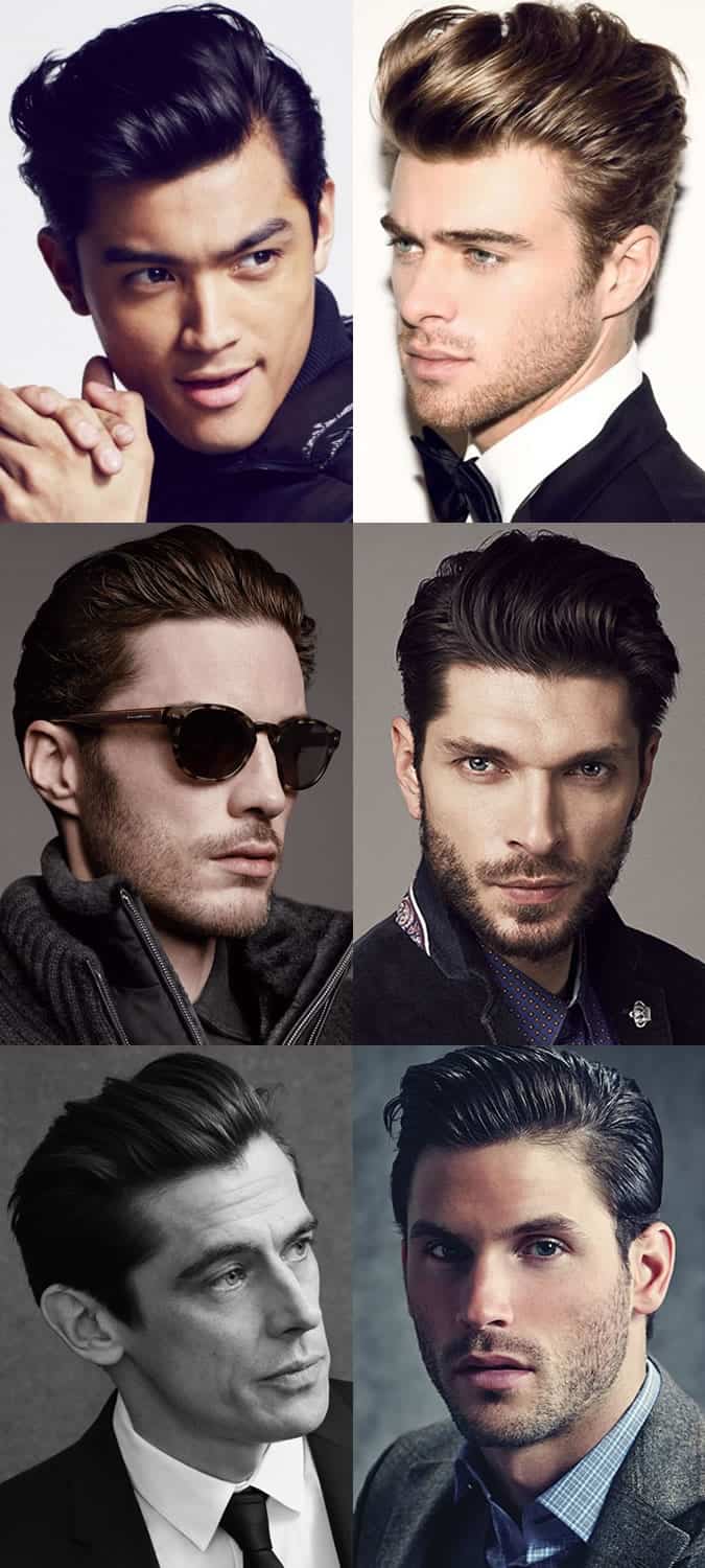 Men's Modern Slicked and Sweeped Back Hairstyles