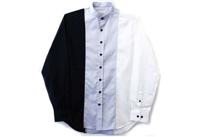 Colorblock Woven Dress Shirt