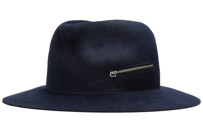Larose Paris Zip Fedora in Navy