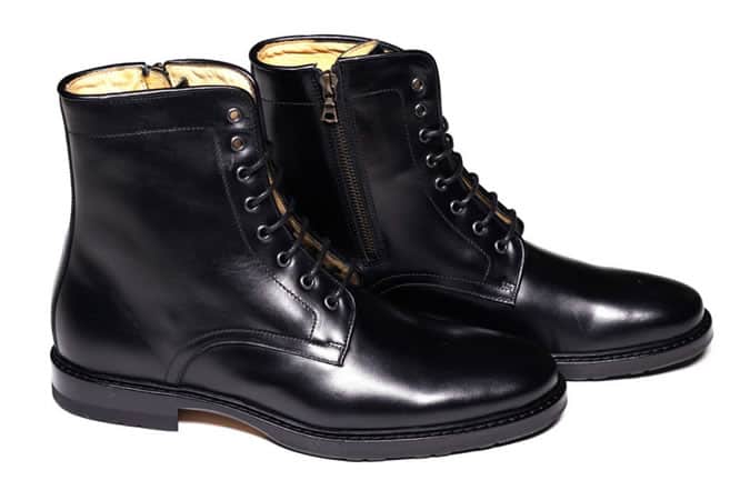 Epaulet Combat Boot Couro Cromo Steerhide Black