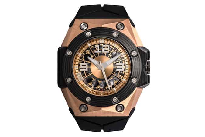 Linde Werdelin Oktopus Moon Gold 3DTP Carbon Watch