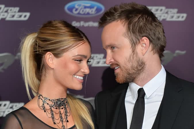 Aaron Paul and His Wife