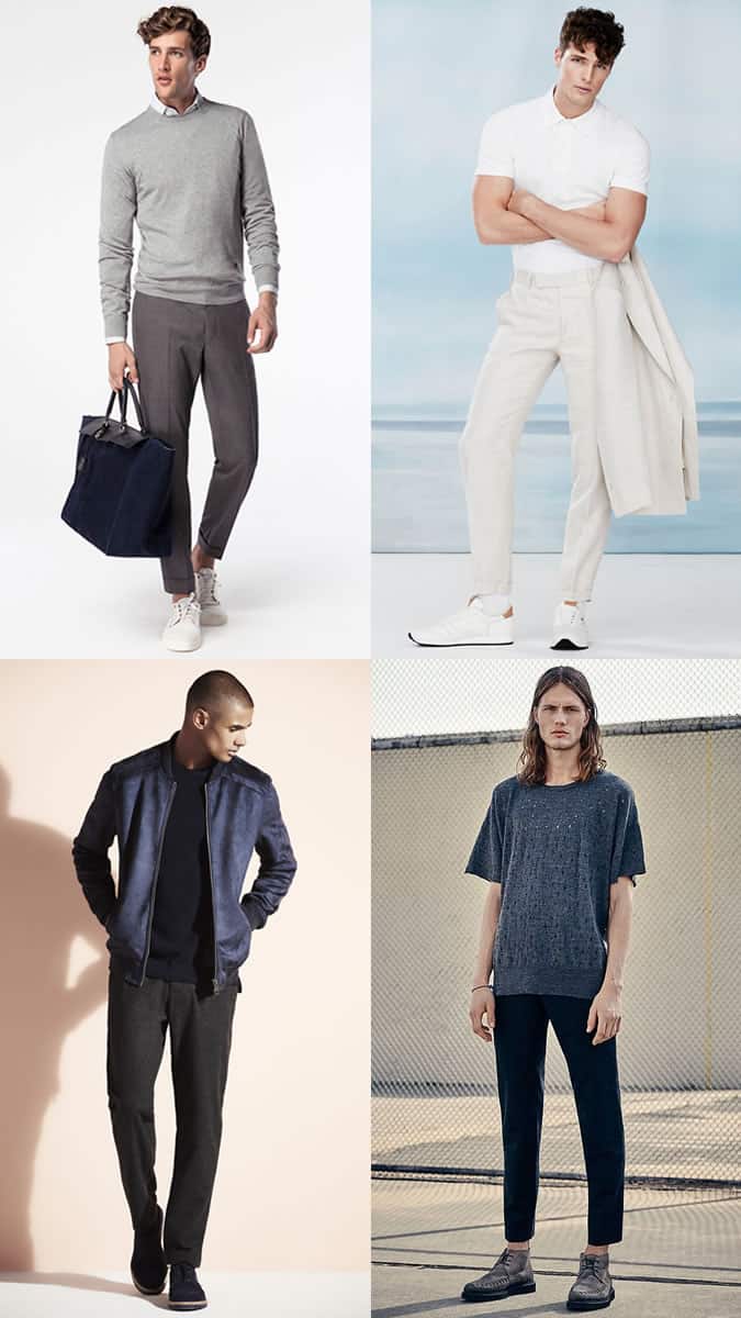 Trousers with Casual Pieces Men's Fashion Outfit Inspiration Lookbook