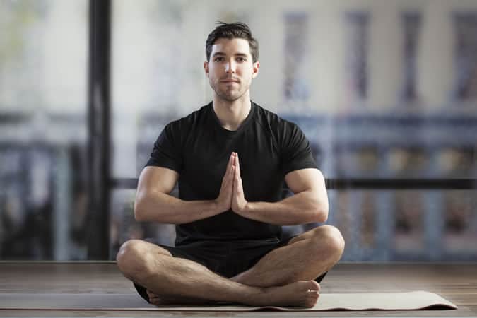 Man doing yoga
