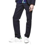 Joe Casely-Hayford navy wool scarf neck jumper - mens unisex S