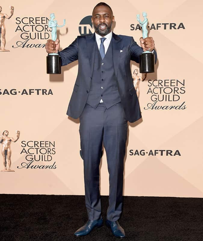 Idris Elba Three-Piece Suit Outfit