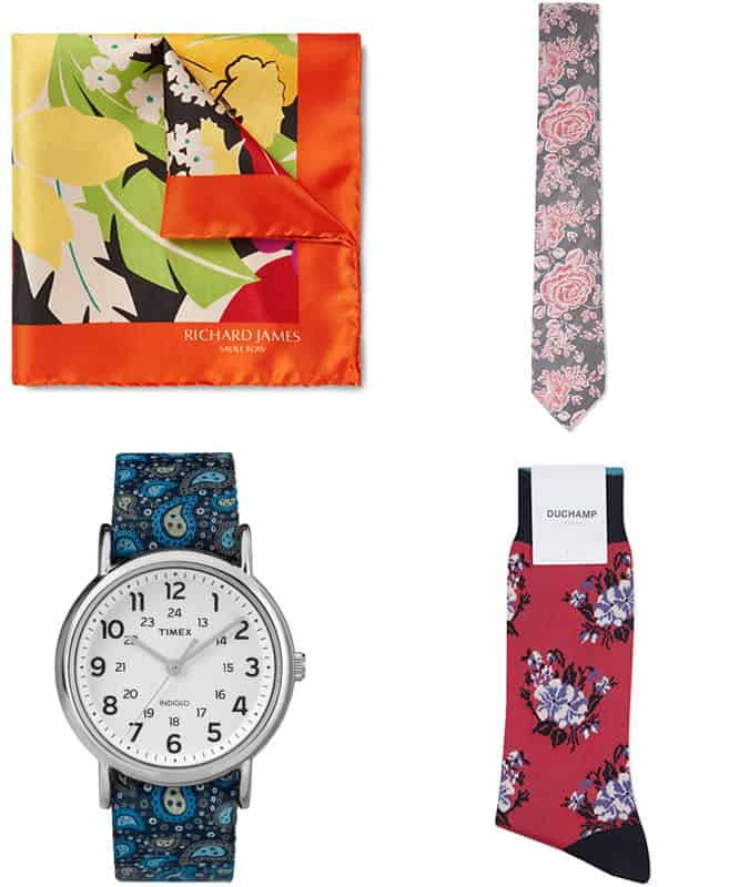Men's Floral Accessories