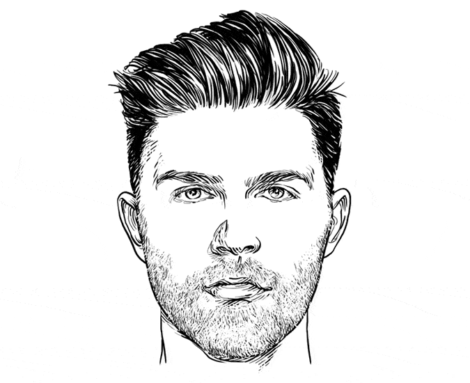The perfect men's hairstyle/haircut for an Oval Face Shape