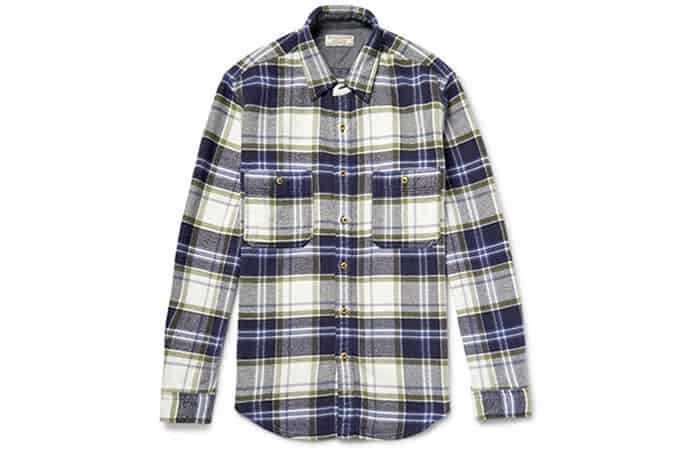 J.Crew Wallace & Barnes Ennis Checked Cotton-Flannel Shirt
