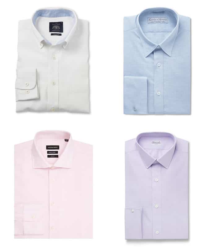 Men's Linen-Cotton Blend Smart Shirts