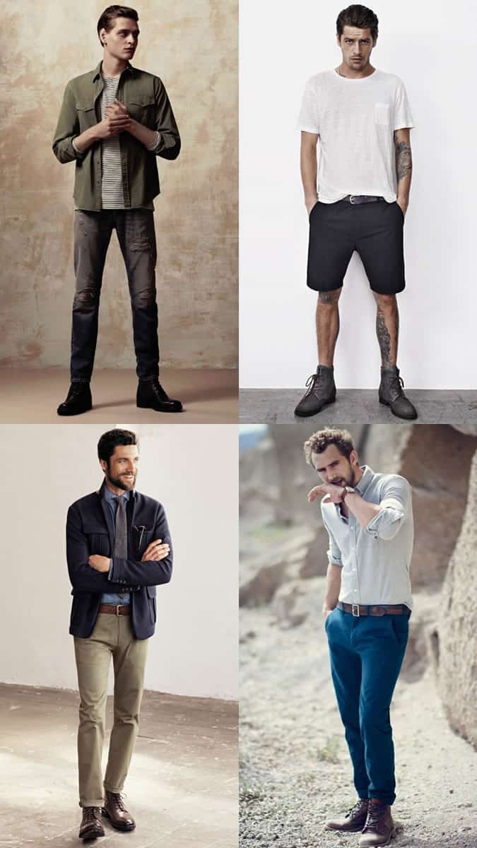 Men's Winter Boots In Spring Outfit Inspiration Lookbook