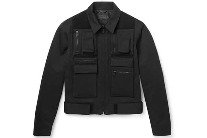 Calvin Klein Collection Lanesboro Velcro-Panelled Cotton-Twill Jacket