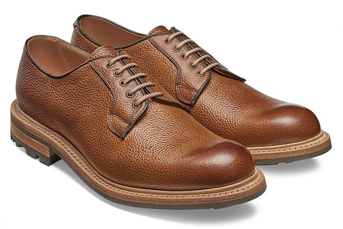 Cheaney Teign II Derby in Almond Grain Leather