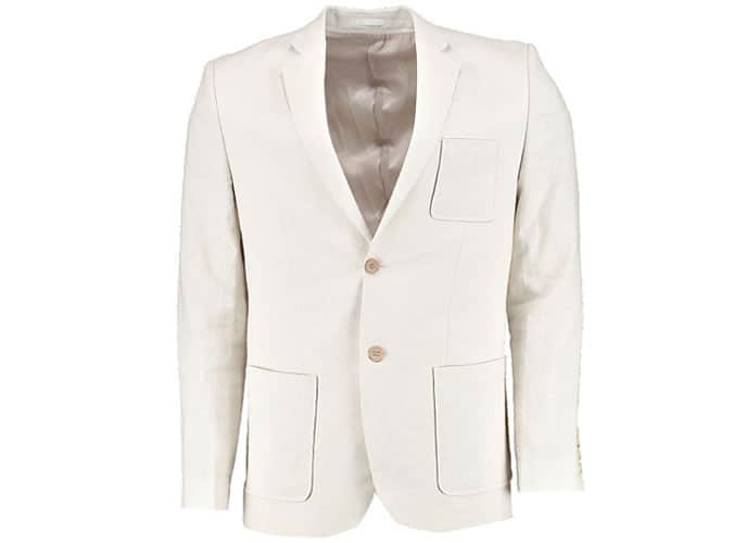 Skinny-Fit Linen Blazer
