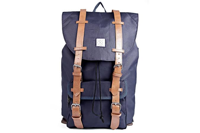 Navy Rucksack With Contrast Strap