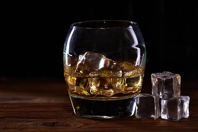 Scotch on the rocks