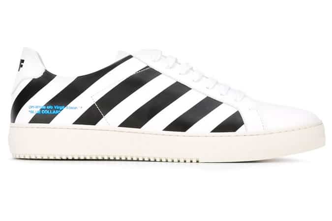 OFF-WHITE diagonal stripe sneakers