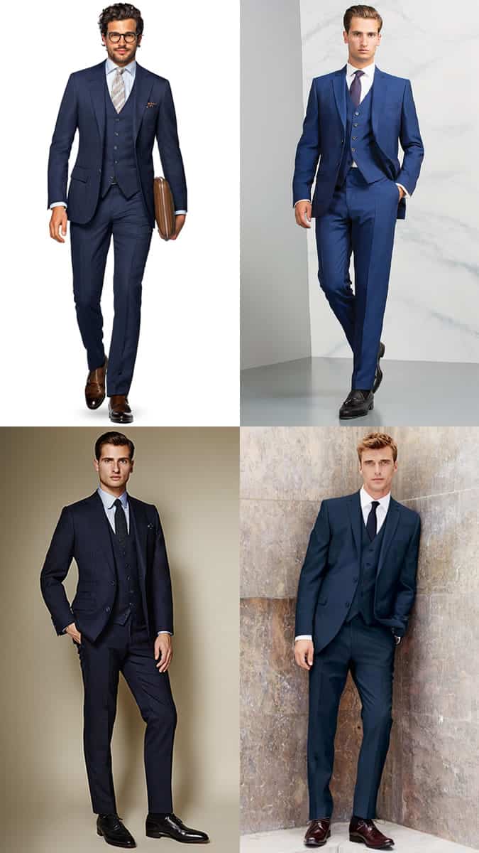 Men's Groomsmen Three-Piece Suit Outfit Inspiration Lookbook - Traditional Wedding