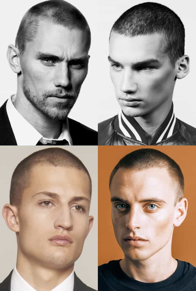 Men's Shaved Hairstyles and Buzz Cuts