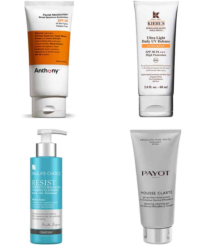 Men's Summer Face Washes and SPF Sunscreens