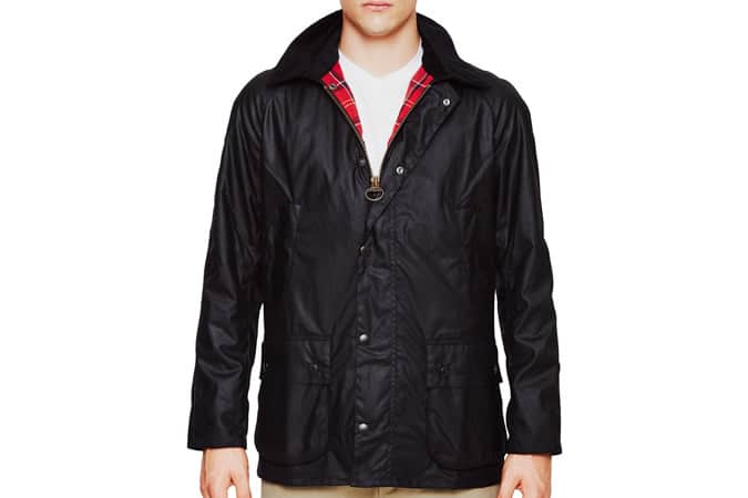 Barbour Ashby Waxed Field Jacket Black