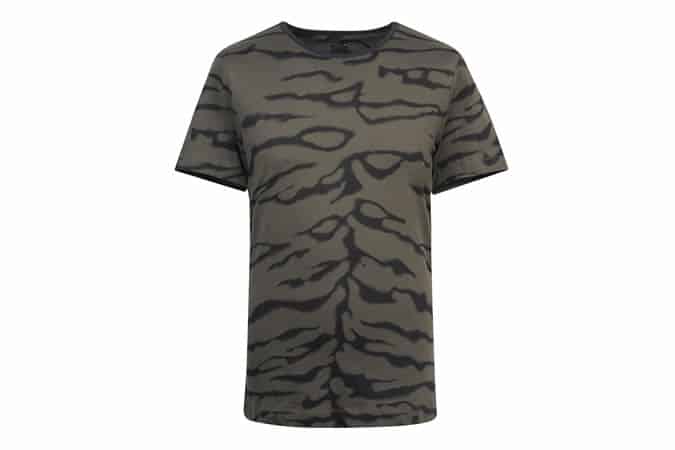 GREY ZEBRA PRINT T-SHIRT