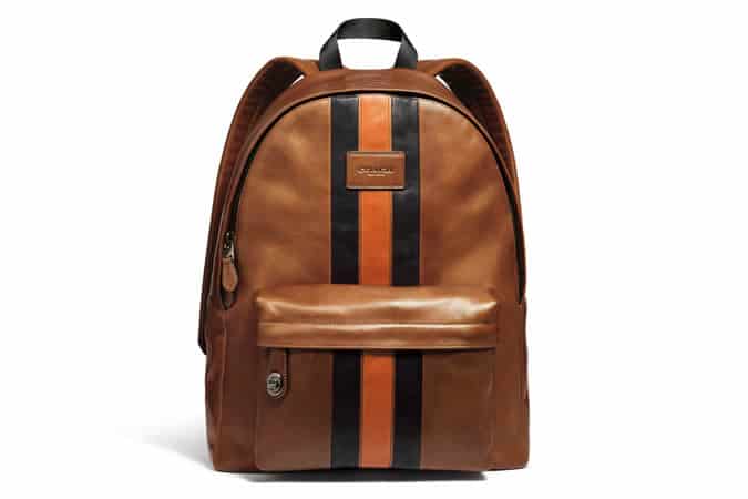 MODERN varsity campus backpack in sport calf leather