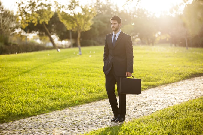 Take a walk in the park during your lunch hour to reduce stress